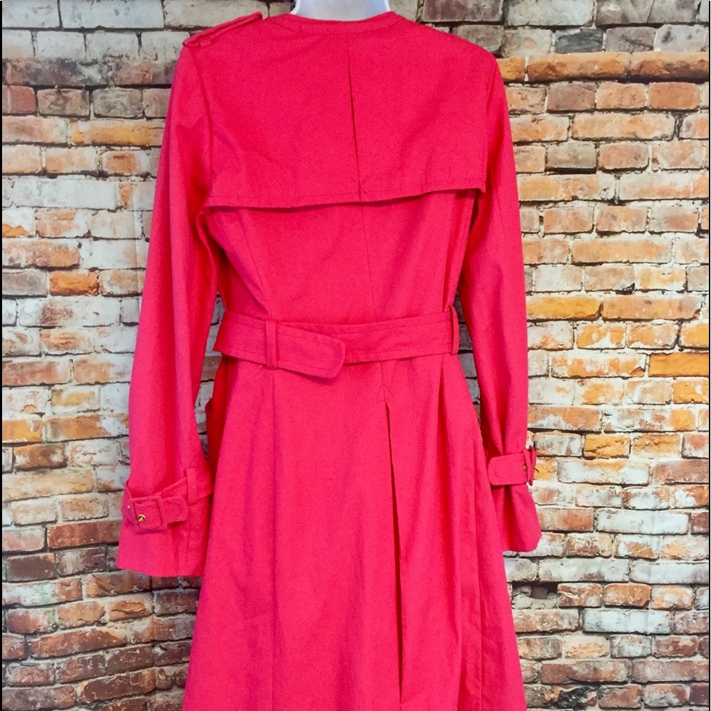 BCBG Maxazria Beautiful Pink Trench Coat - Picture 8 of 8